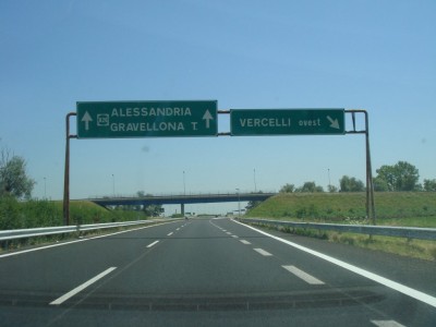 sortie Vercelli ovest (Verceil ouest)